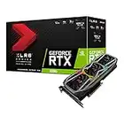 PNY Carte Graphique GeForce RTX 3080 10GB XLR8 Gaming Revel Epic-X RGB Triple Fan LHR Noir/Argent