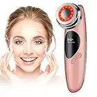 Bellezza Massaggiatore Viso Antirughe Macchina Pulizia Viso Lifting Luce Rossa Anti-Età Anti-Acne Massaggiatore Facciale Elettrico Pulizia Profonda