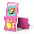 MusicFun Lettore MP3 Bambini, 1.8" LCD Schermo HiFi MP3 Bambini con Giochi, Radio FM, Autospegnimento, E-book, Registratore Vocale, Espandibile fino a 128 GB (Rosa)