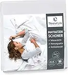 Matratzenschoner 90 x 200 cm wasserdicht | Atmungsaktive Matratzenauflage | Anti-Milben Matratzenbezug | wasserdichte Auflage | Wasserundurchlässige Matratzenschutz-Hülle | Hygienischer Topper 90x200