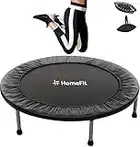 HomeFit - Fitness Rebounder Mini Trampoline - Folding Frame Design & Carry Bag - 1m / 40" Diameter - Indoor and Outdoor - For Adults