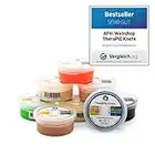 AFH-Webshop TheraPIE Knete | 85 g | Therapie Knetmasse | 8 verschiedene Stärken (8ER-SUPER-SPARSET (alle 8 Widerstände im Set))