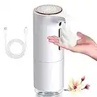 Automatic Foaming Soap Dispenser, 10oz/300ml Soap Dispenser Type C Rechargeable Foam Soap Dispenser Touchless Hand Sanitizer Dispenser, 3 Level Adjustable Hand Soap Dispenser for Bathroom Kitchen