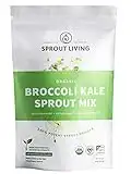 Sprout Living Broccoli and Kale Organic Sprout Mix, Freeze Dried Superfood Greens Powder, 100% Pure, Vegan, Non-GMO, Gluten Free (4 ounces, 32 servings)