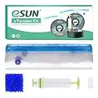 eSUN Vacuum Kit, 10pcs 3D Printer Filament Vacuum Compression Storage Bag with Manual Air Pump, Reusable Filament Moisture Proof Dry Vacuum Sealed Bag for Filament Storage, Discoloration Desiccant