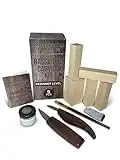 Woodpecker Carving Kit - Basswood Carving Kit Includes 5 Basswood Blocks - Beginners Whittling Kit Five Basswood Blocks, Two Carving Knifes, & More.