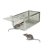 skycabin Humane Live Animal Cage Trap Mice Catcher for Rat, Rodent, Mouse, Hamster,Mole, Weasel,Gopher,Squirrel and More Small Rodents (11in x 5.9in x 4.5in)