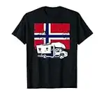 Mit dem Wohnmobil durch Norwegen Camping Camper Urlaub Norge T-Shirt