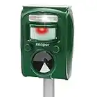 zonpor Ultrasonic Fox Repellent Cat Repellent Solar Battery Powered Animal Scarer Repellent for Garden, Waterproof Outdoor Deterrent Repeller