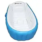 Inflatable Baby Bathtub, Kid Infant Toddler Infant Newborn Inflatable Foldable Shower Pool，Suitable for Children Over 3 Years Old (blue)