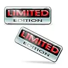 SkinoEu® 2 x 3D Gel Silicone Stickers Decals Limited Edition Logo Emblem Badge Car Auto Moto Motorcycle Windows Door PC Tablet Laptop Accessories Tuning Gift KS 88