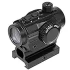 Feyachi RDS-36 1x22mm 5 MOA Red & Green Dot Sight Micro red & Green dot Scope with 0.83” Riser Mount Absolute Co-Witness Height