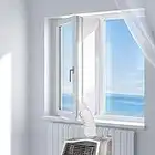 HOOMEE Cubierta Aislante Universal de Ventanas para Aire Acondicionado Portátil y Secadora (400 CM)- Apto para Todos los Aparatos de Aire Acondicionado Portátiles, Fácil de Instalar