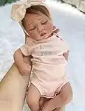 DCOLCO Reborn Baby Dolls Sleeping Girl - 19 Inches Cloth Body Realistic Newborn Baby Doll That Look Real for Kids Age 3+