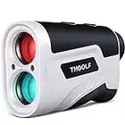 Golf Rangefinder with Slope,1000 Yard USB C Recharging Range Finder Golfing, High-Precision Flag Lock with Pulse Vibration, Tournament Legal Rangefinder for Golfing and Hunting, 6X Magnification