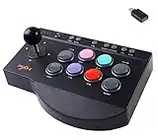 PXN Street Fighter Jeu d'arcade avec port USB, fonction turbo et macro, convient pour PS3/PS4/Xbox One/Switch/PC Windows.