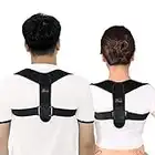 SFZH Back Straightener Posture Corrector – Adjustable Back Brace Belt with Elastic for Highest Comfort – Breathable Soft Materials – Effective Straightener – Support for Back Shoulder & Neck Pain