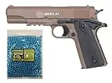 CyberGun Lote/Pack Colt 1911 180126 Tan 0,7 Julios MAS 1000 Bolas 0.12GR PVC 6mm Valhalla