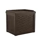 Suncast 22 Gallon Small Resin Storage Seat, Java, SSW600J