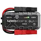 NOCO Boost X GBX75 2500A UltraSafe Car Jump Starter, Jump Starter Power Pack, 12V Battery Booster, Portable Powerbank Charger, and Jump Leads for up to 8.5-Liter Petrol and 6.5-Liter Diesel Engines