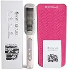 Brosse Lissante pour Cheveux Overcare - Brosse Chauffante Coiffante et Ionisante Électrique Professionnelle - Lisseur en Céramique pour tous Cheveux, Long, Court, Lisse, Crépu, Femme, Homme