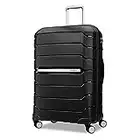Samsonite Freeform Hardside Expandable with Double Spinner Wheels, Black, Checked-Large 28-Inch, Freeform Hardside Expandable with Double Spinner Wheels