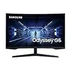 Samsung Odyssey G5 Curved Gaming Monitor C27G54TQBU, 27 Zoll, VA-Panel, WQHD-Auflösung, AMD FreeSync Premium, 1 ms Reaktionszeit, Bildwiederholrate 144 Hz, Schwarz