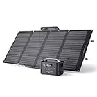 EF ECOFLOW Solar Generator RIVER Pro, 720Wh Portable Power Station with 160W Solar Panel, Power Multiple Devices, Recharge 0-80% Within 1 Hour, for Camping, RV, Outdoors, Off-Grid