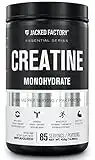 Creatine Monohydrate Powder 425g - Creatine Supplement for Muscle Growth, Increased Strength, Enhanced Energy Output and Improved Athletic Performance by Jacked Factory - 85 Servings, Unflavored