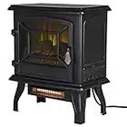 Pleasant Hearth ES-217-10 17" Infrared 2 Stage Heater Electric Stove, Black