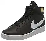 Nike Men's Court Royale 2 MID Tennis Shoe, Black White Onyx, 10