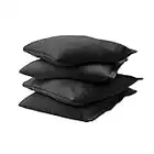 GoSports Official Regulation Cornhole Bean Bags Set (4 All Weather Bags) - 16 Colors Available,Black