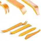 Retoo Teile Auto Zierleistenkeile Set,Universal Demontageubnd Reparatur Werkzeuge, Zierleistenkeile-Set für Entfernung Autotür Türverkleidung und Fahrzeug Dash, Montage-Keile, 4 Stück Orange