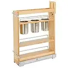 Rev-A-Shelf 448UT-BCSC-5C Series 5 Inch Kitchen Utensil Pull Out Cabinet Organizer with Shelves and Soft-Close Slides for Kitchen Base Cabinets