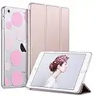 ULAK Funda para iPad Mini 1/2/3, [Serie Clásica] Carcasa Función de Despertador Automático Magnético y Sueño Smart Cubierta Trifold Soporte Caso para iPad Mini/iPad Mini 2/iPad Mini 3 - Oro Rosa