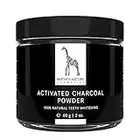 Aktivkohle Pulver von Mother Nature - Vegan - zur Zahnaufhellung & Zahnreinigung - Activated Charcoal als Teeth Whitening Powder für natürlich weiße Zähne - 60 g