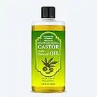 Supremely Cold Pressed Castor Oil 100ml - Pure, Natural, Vegan, Hexane-Free, No GMO Multipurpose Hair & Skin Care Eyelashes and Eyebrow Hair Growth