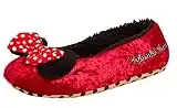 Disney Chaussons Minnie Mouse pour femmes, filles, adolescentes, Rouge, 38 EU