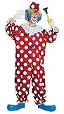 Rubie's Costume Haunted House Collection Dotted Clown Costume, Red, One Size