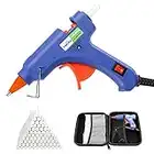 Pistola de Silicona, Dweyka Mini Pistola de Pegamento 20W, viene una Bolsa y 75 Psc Barras para Manualidades DIY, Arte, Reparaciones, decoración del Festival