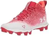 Under Armour Men's Spotlight Fran 2.0 Football Shoe, Red (600)/White, 10.5