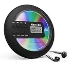 Rechargeable Portable CD Player for Car, Hernido Discman CD Player with FM Transmitter, 20 Hours Playtime Personal Compact Disc CD Player, USB CD Walkman with Headphones, Anti-Skip & Resume Playback