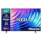 Hisense 43" QLED UHD 43E78HQ, Smart TV VIDAA 5.0, HDR Dolby Vision, VA, Controlli vocali Alexa, Tuner DVB-T2/S2 HEVC 10, lativù 4K