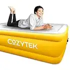 Cozytek Premium Blow up Inflatable Double King Air Bed Mattress with Built in Pump 203 x 152 x 46cm and Storage Bag Included