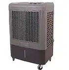 Hessaire MC37M Portable Evaporative Cooling Fan, Indoor/Outdoor High Temp Environments, 3100 CFM, 950 sq. ft., 3-Speed Fan, 59 dB, Gray