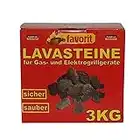 Unbekannt Favorit Roccia lavica Naturale 3050 per Il Gas e Griglie elettriche 3kg