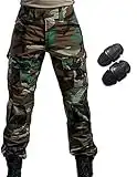 H Welt EU Esercito, pantaloni tattici militari da uomo con proteggi ginocchia per airsoft, paintball, lotta, Foresta, XXL