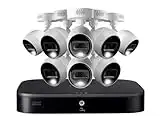 Lorex Fusion 4K Security Camera System with 2TB DVR – 8 Channel Analog Home Security System with 8 Metal Active Deterrence Cameras – Motion Detection, Warning Alarm, Color Night Vision, Weatherproof