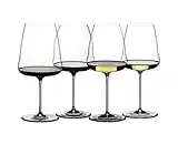 Riedel Winewings - Juego de degustación de copas de vino (4 unidades), transparentes