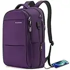 LAPACKER 15.6 - 17 inch Water Resistant Business Laptop Backpack for Women Mens Laptop Travel Bag Lightweight College students Notebook Computer Backpacks - Purple